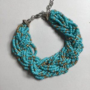 Blue Beaded Bracelet